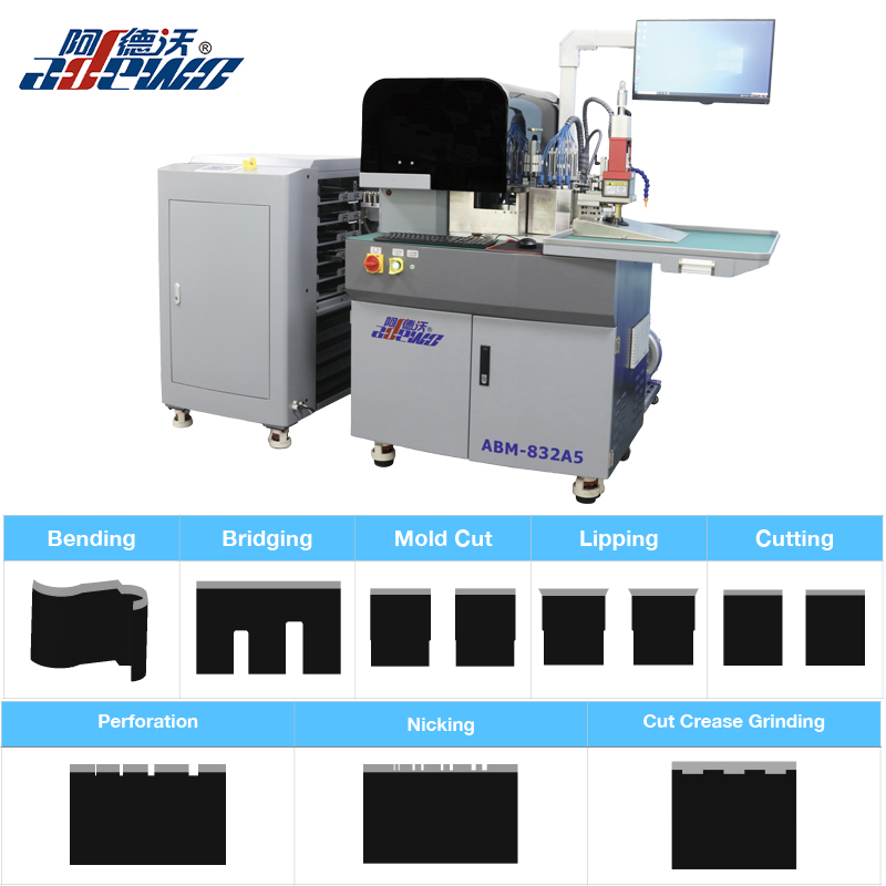 कट क्रिज ग्राइंडिंगसह नवीन स्टील नियम ऑटो बेंडर मशीन